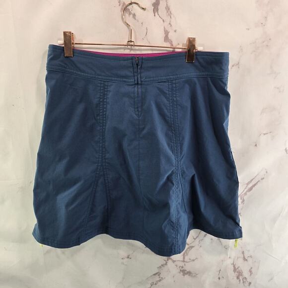 Title Nine Skirt Womens 4 Small Blue Green Skort Stretch Pleated Trailmix - Picture 5 of 13